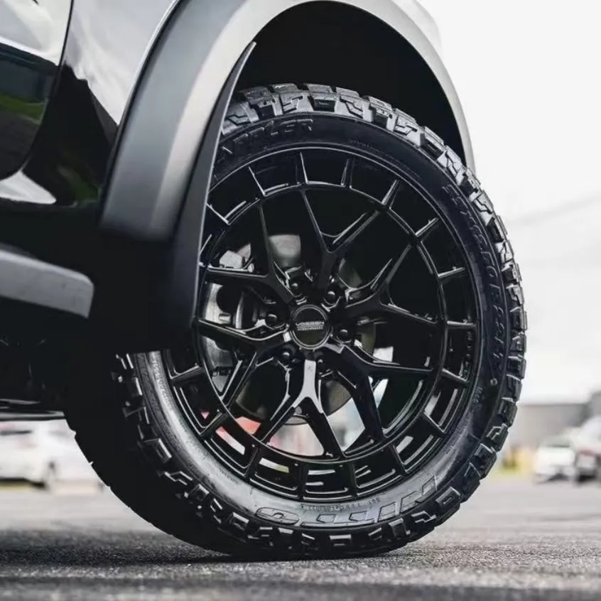 

18-22" 4x4 Forged Aluminum Wheels J6-J8 ET42mm Black Finish New for Jeep for Wrangler for Navigator F-150 Shelby-Retrofit/Upgra