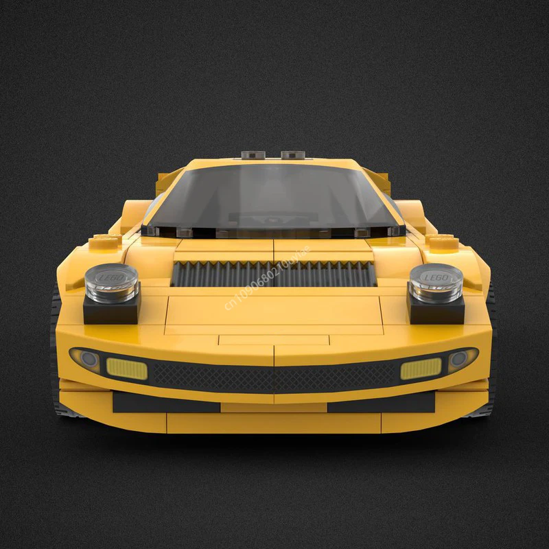 250pcs MOC Lamborghinis Miura S Speed Champion City Car Supercar Racing Building Blocks Brick Technique Creative DIY Toys Gifts