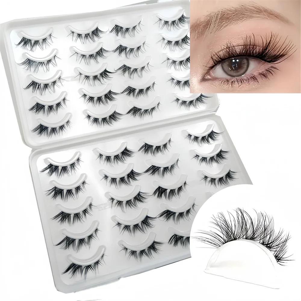 Xiefei-Serie |   Dramatische einteilige Fox-Eye-Wimpern – V-förmig, kurz vorn, lang hinten, für einen „Lifted“- und „Almond-Eye“-Effekt