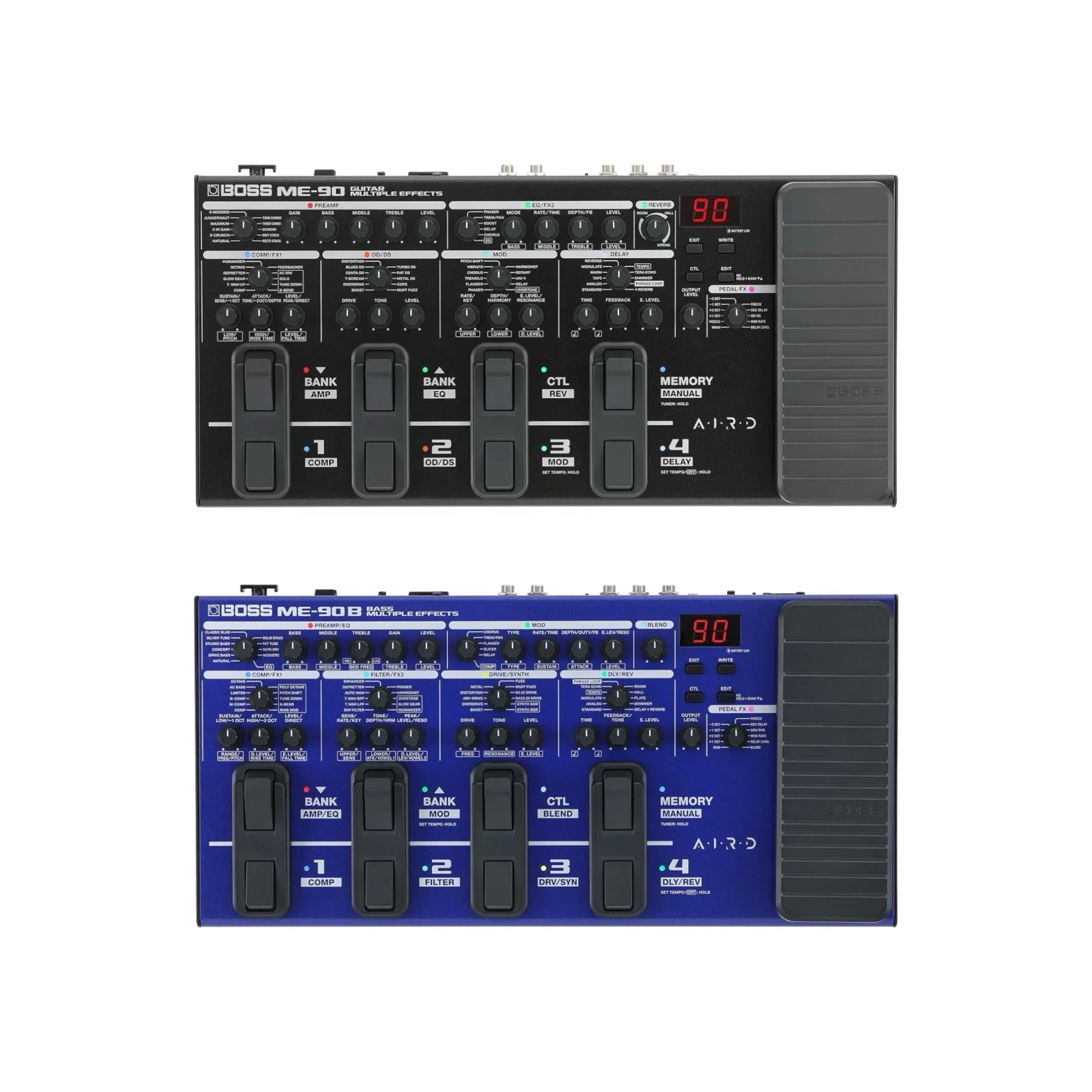 ME-90/ME90/ME 90/ME-90B/ME90B/ME 90B Multi-effects Pedals Guitar/Bass Processor Electric Guitar Effects Pedal For Pro Stage