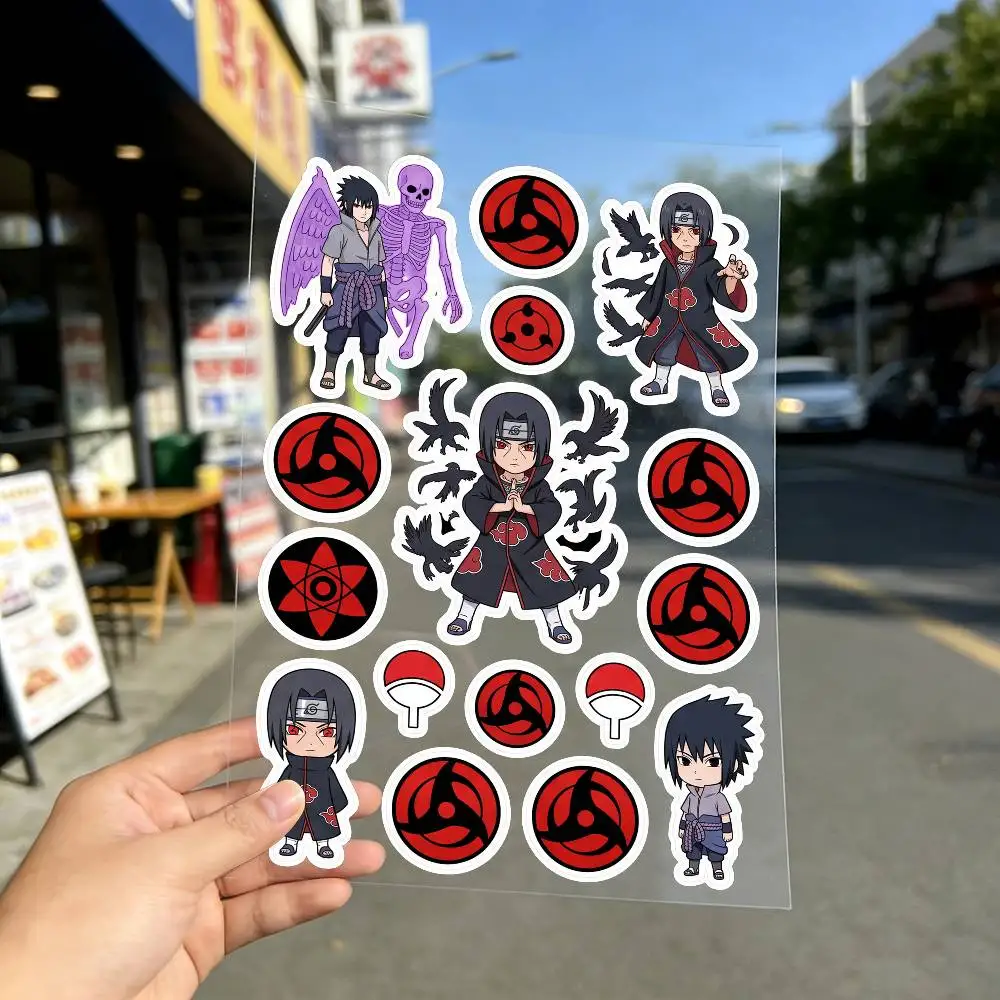 Poster NARUTO Motorcycle Reflective Stickers Waterproof Decals For Helmet Scooter Fuel Tank Toolbox Racing