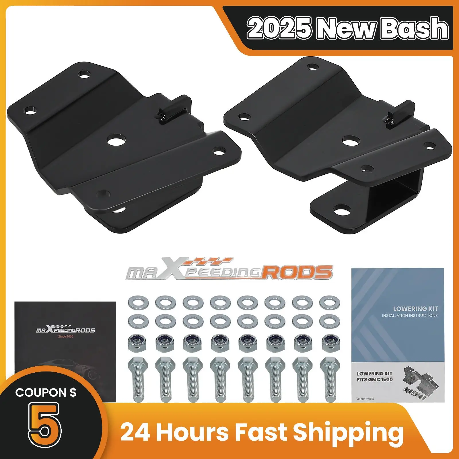 

2inch Rear Drop Hangers Lowering Kit For GMC Sierra 1500 2WD 99-2006