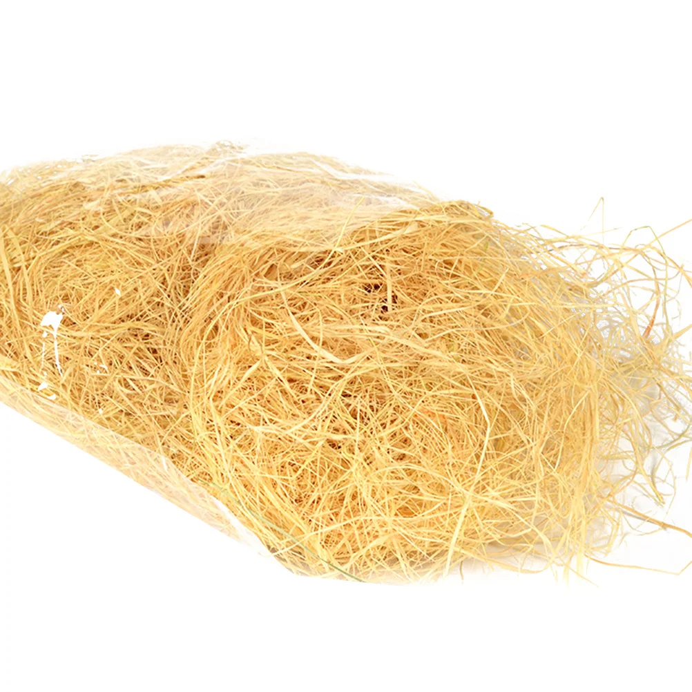1Pack Bast Filament Natürliche Hochzeit Gunsten Box Füllmaterial 150g Geschenk Korb Verpackung Box Zubehör Korb Füllungen