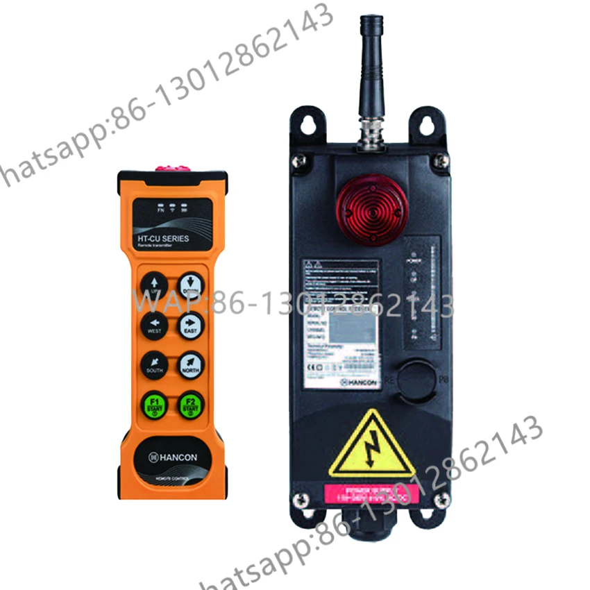 

Промышленный беспроводной 8 кнопок 24 В-380 В, односкоростной кран-подъемник Hancon, пульт дистанционного управления HT-CU-8S