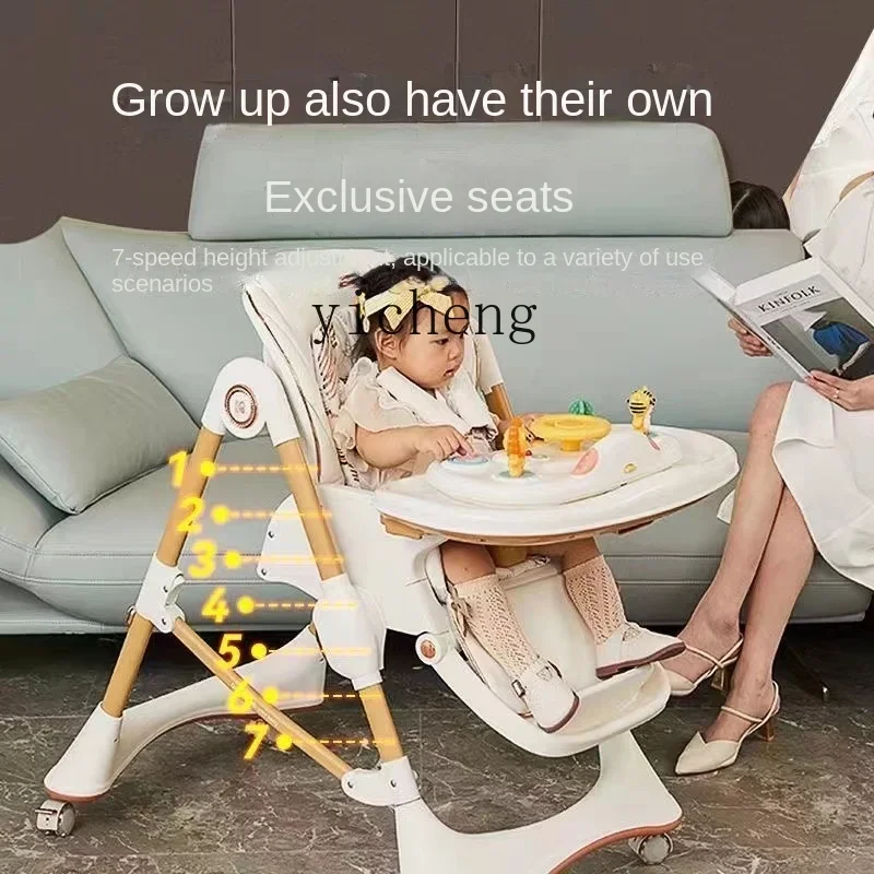 Picture 4: Tqh Baby Dining Chair Household Foldable Multifunctional Portable Dining Table Children's Study Desk