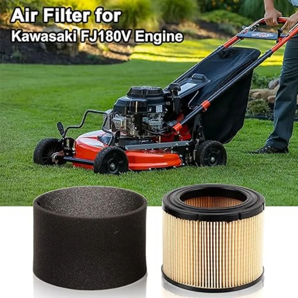 1-2PCS Air Filter for Kawasaki FJ180V Engine 11029-0019 11029-7023 11029 0032 Air-Filter & Pre-Filter Lawn Mower Accessories