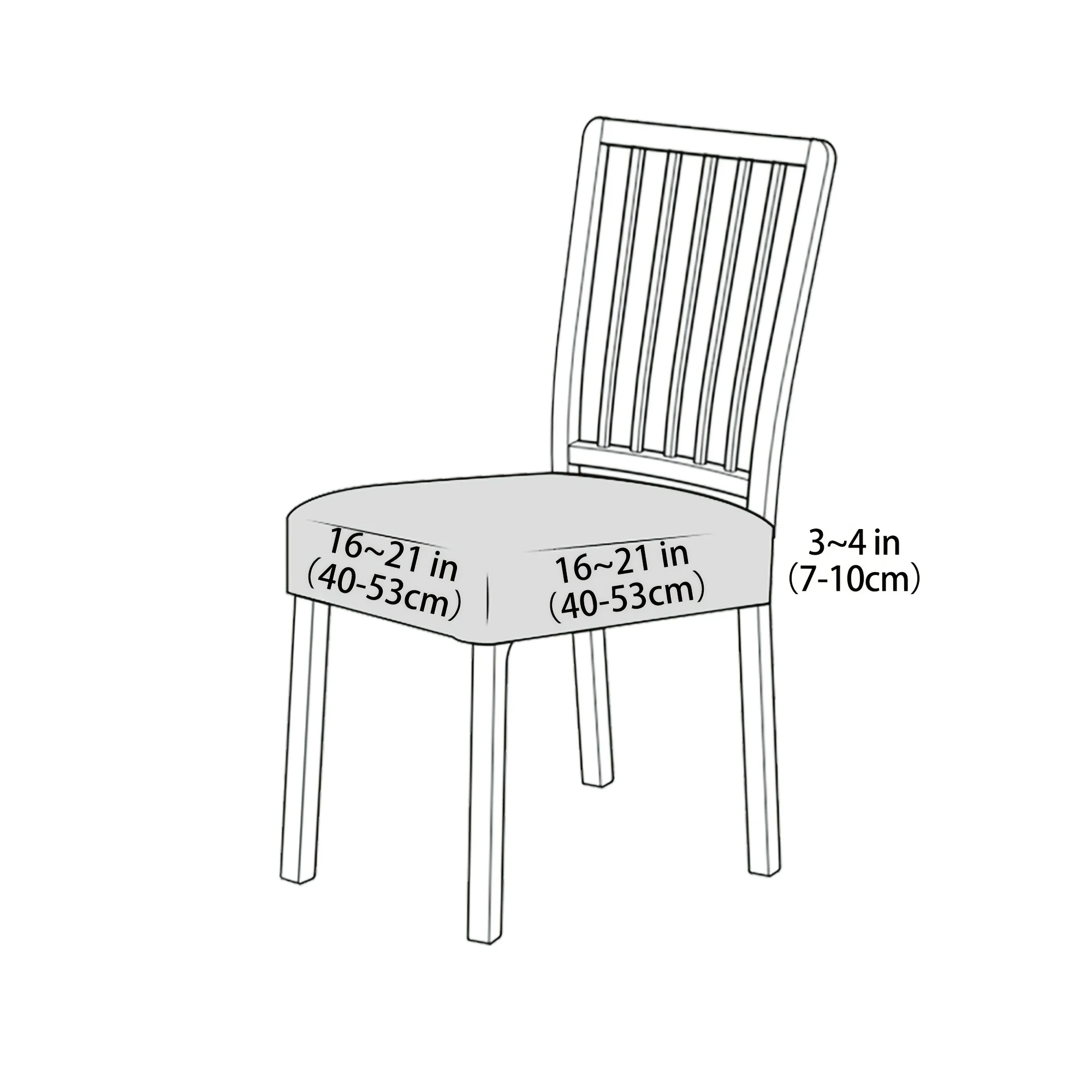 4/6pcs Modern Stretch Chair Slipcovers Compatible for Home, Hotel Use, Elastic Fit Corners, Soft Stool Cover
