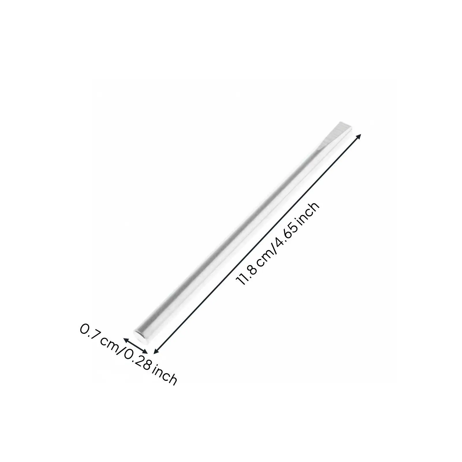 Guitar Setup Tool Carbon Steel Fret Repair Device Flat Tapered Tip for Pressing and Adjusting Fret Material