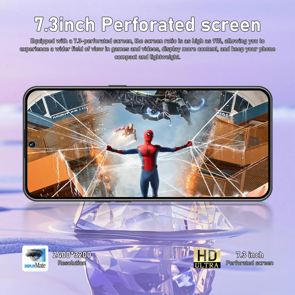 K-Touch Neues S25 Ultra 7800mAh Smartphone 7,3HD Mobiltelefone 22G+2TB Handy 5G Dual SIM Android 15 Entsperrt 16+48MP Globale Version Mobiltelefone – Detail 6