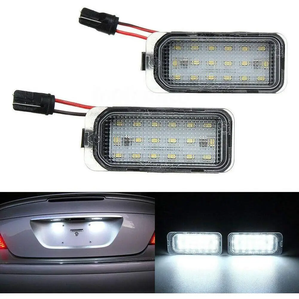 2 x LED ไฟป้ายทะเบียน SMD 542119   เข้ากันได้กับจากัวร์ XJ XF; เข้ากันได้กับ Ford FIESTA MK VII 2008 UP