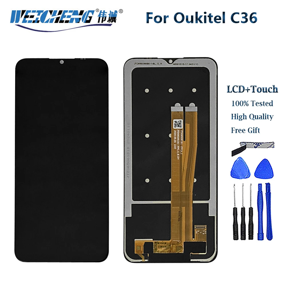 

100% Tested For OUKITEL C36 LCD Display Touch Screen Replacement Original For OUKITEL C36 LCD Screen Sensor Repair Parts