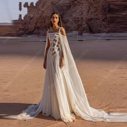 Ilusão tule uma linha vestidos de casamento feminino verão rendas apliques vestidos de noiva festa de formatura vestidos de novias personalizado