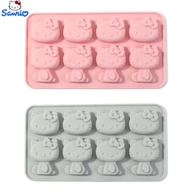 Kawaii Hello Kitty Ice Tray Silicone Mold Sanrio Cute Kuromi DIY Chocolate Biscuit Mold Baking Tool    My Melody Candy Mold Gift