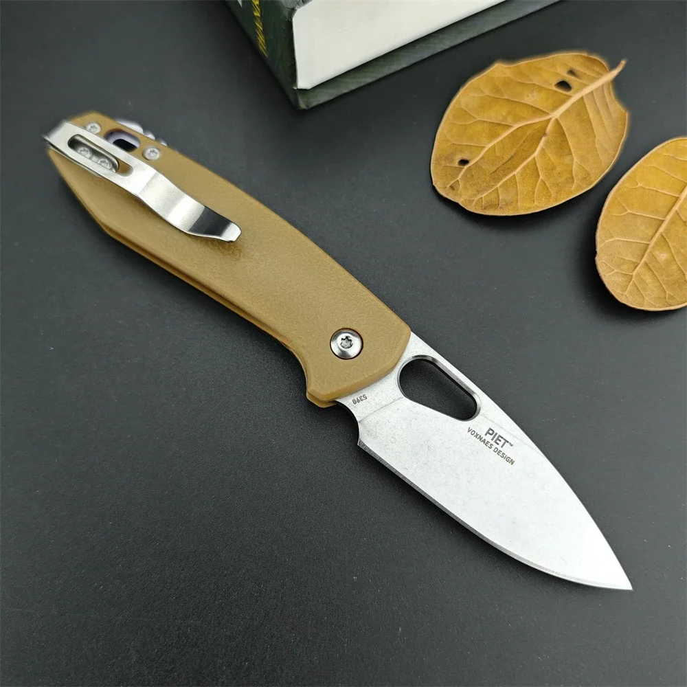 CR 5390 Outdoor Pocket Folding Knife 8Cr13Mov Steel Blade Nylon Fiber Handle Hunting Knife Emergency Rescue EDC Tool