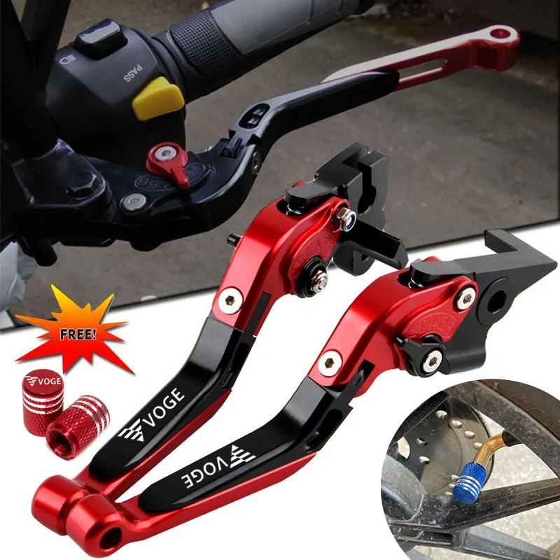 For Loncin VOGE 500R/500AC/500DS/500DSX 2020-Present Clutch Lever Brake Lever Set Folding Handle Levers Motor Accessories Parts