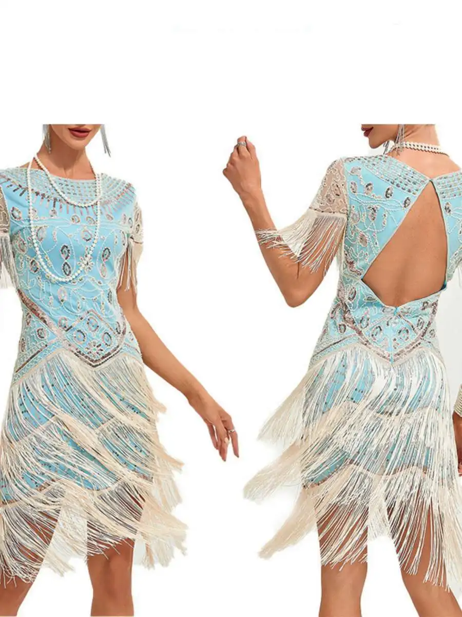 

Облегающее платье с высокой талией и блестками и кисточками Dr round Ne Me Bustier Ele Square Ne ort Sve Par Платье Другой материал 00