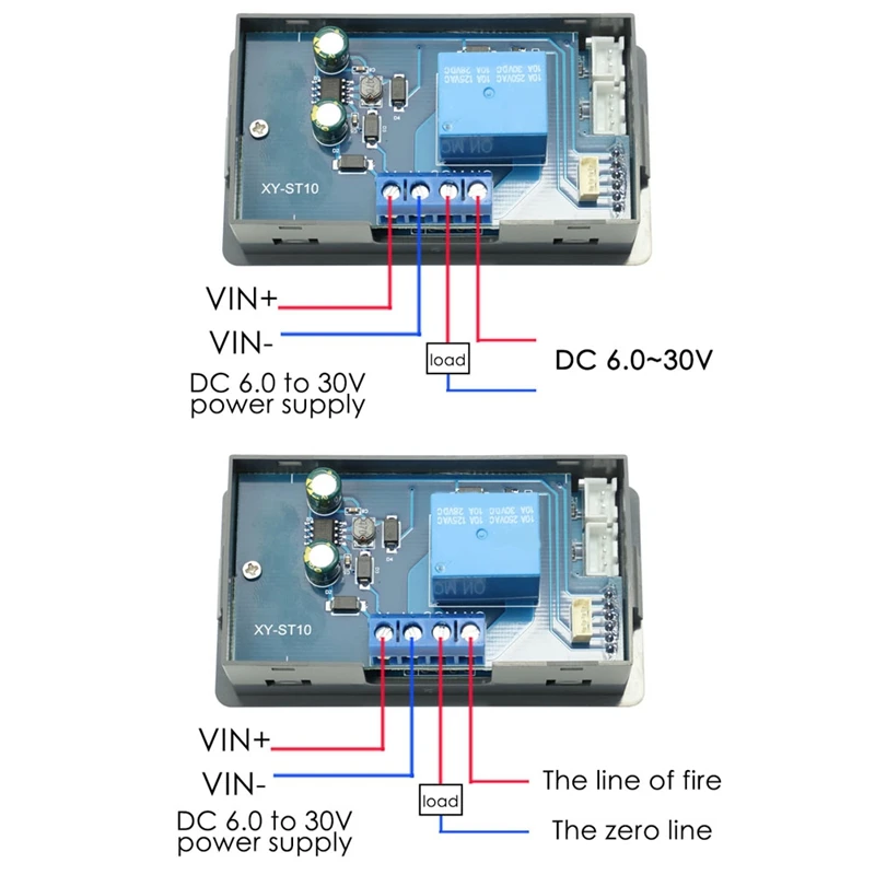 ST10W 10A Remote WIFI Thermostat Temperature Controller Module DC6-30V Heating APP Timing Work Temperature Meter Easy Install B