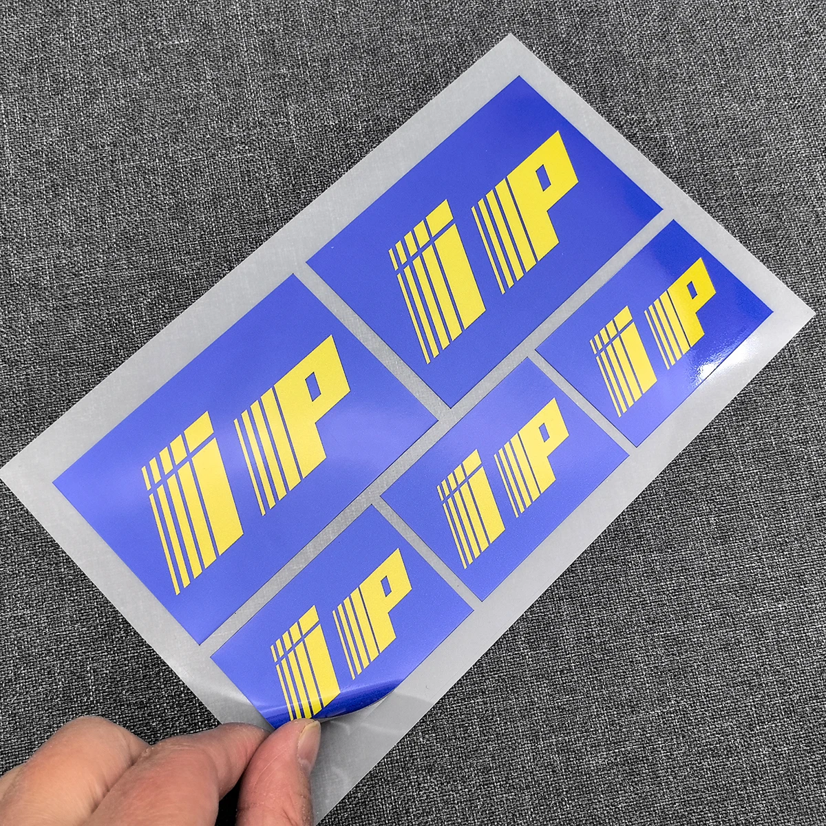 5 Stück wasserdichte reflektierende I P Motorrad-Aufkleber, laminierte Fahrradaufkleber, Gabel-Aufkleber-Set, Motorrad-Zubehör – Detail 5