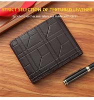 Men's Wallet Short Multi-card Coin Purse Fashion Casual Wallet Male Youth Thin Billfold Horizontal Soft Business Wallet Men PU