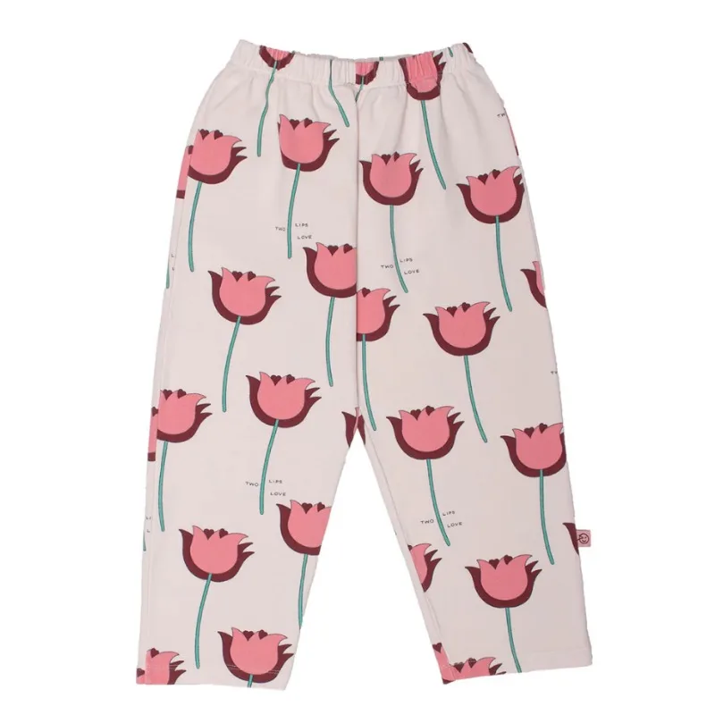 Children\'s trousers 2024 autumn new fashion casual middle and small children\'s autumn trousers printing handsome Slim trousers