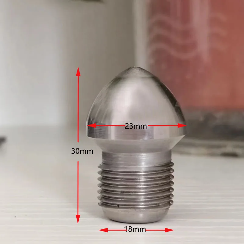 High Pressure Pipe M18 Dredging Head Dredging Sewer High Pressure Small Nozzle Pipe Cleaning Accessories