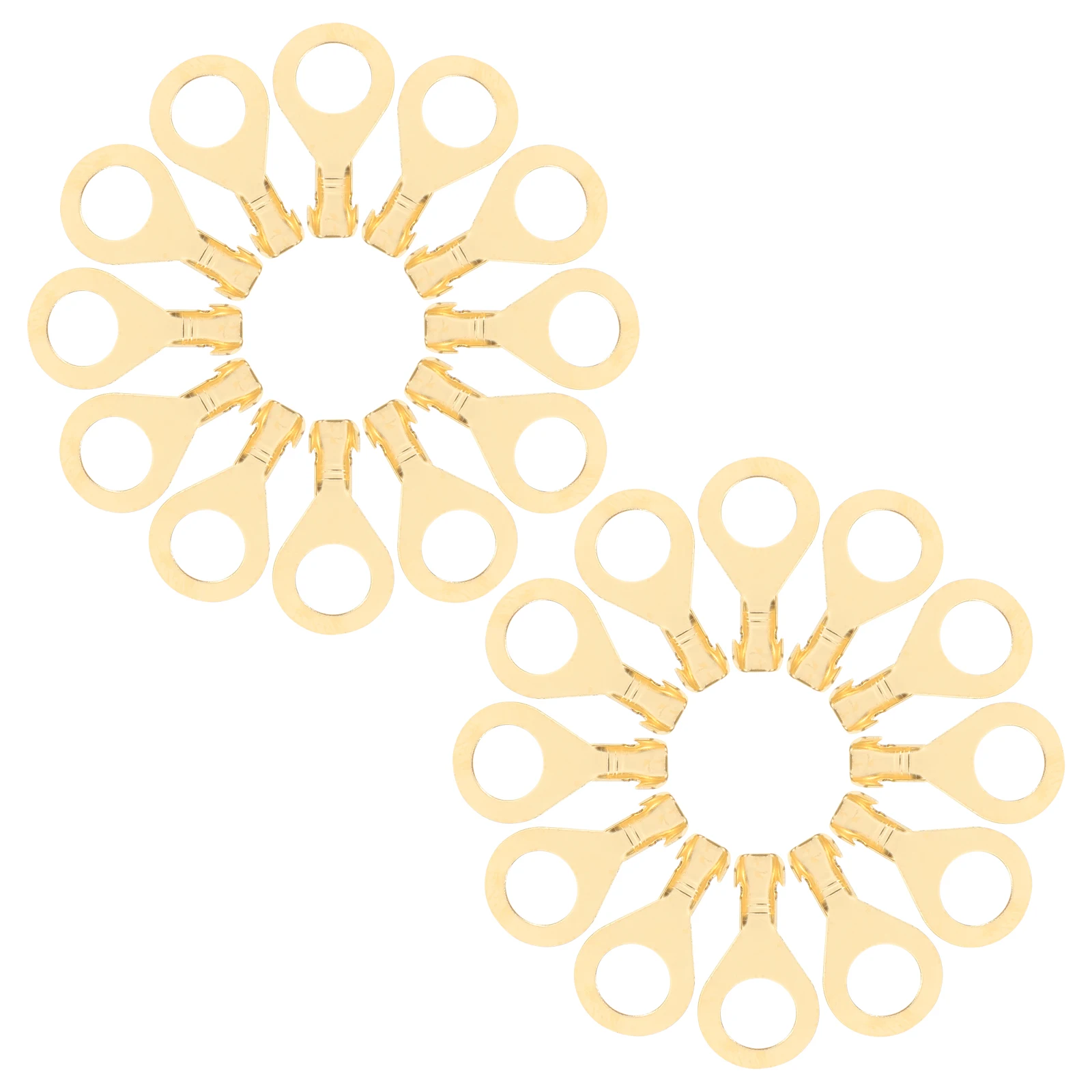 

100pcs Heavy Duty Copper Wire Lugs Kit M8 For Electrical Cables Terminals Car Grounding Terminal Connectors Open Type