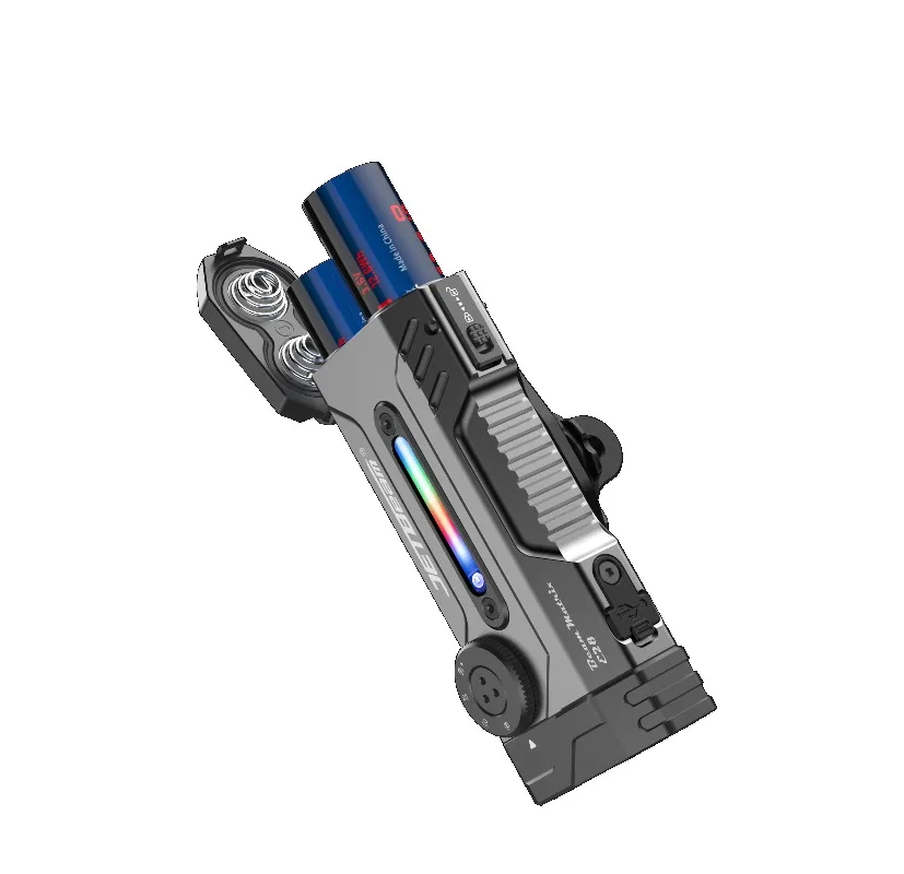 JETBEAM E28 EDC Multi Mode Tactical Flashlight 3300lm Rechargeable Flashlights UV Black Light Torch Power Bank Bicycle Light