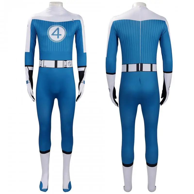 

2025 Fantastic Four Cosplay Superhero Human Torch Costumes 3D Printed Zentai Bodysuit Suits for Men Halloween Jumpsuit Outfits