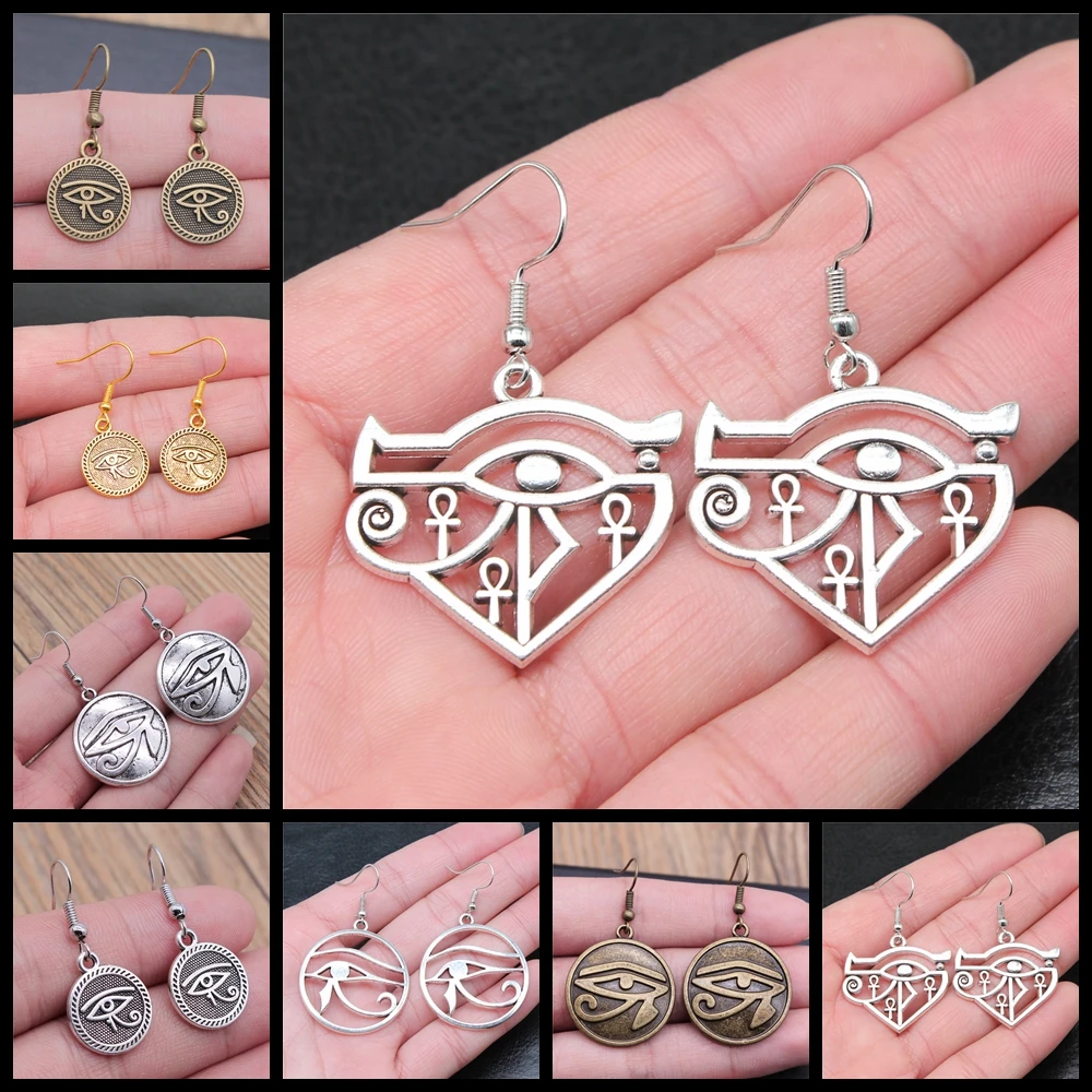 Mysterious Ancient Egypt Series God Eye Of Horus Earrings Women Vintage Drop Earrings Fashion Handmade Design