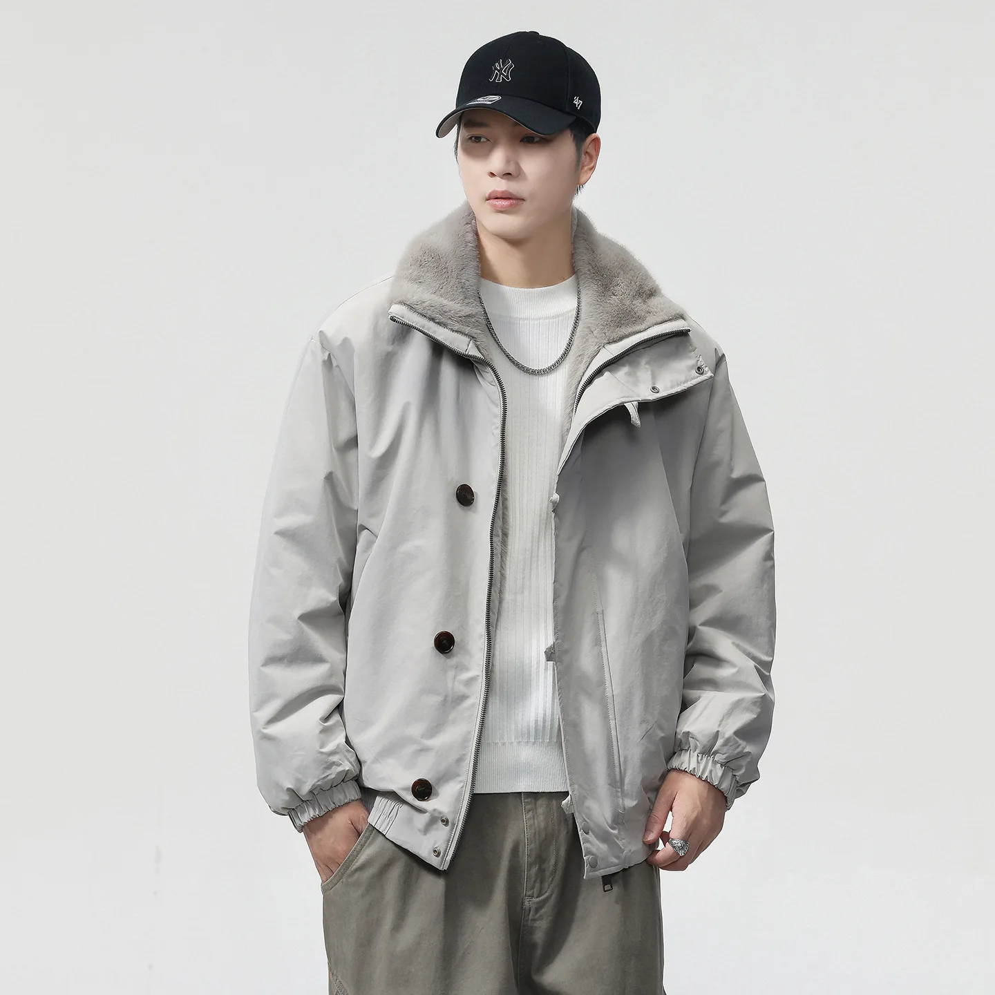 

Autumn And Winter New Style Jackets For Man Double-Faced Keep Warm Casual Fashion Padded Coat