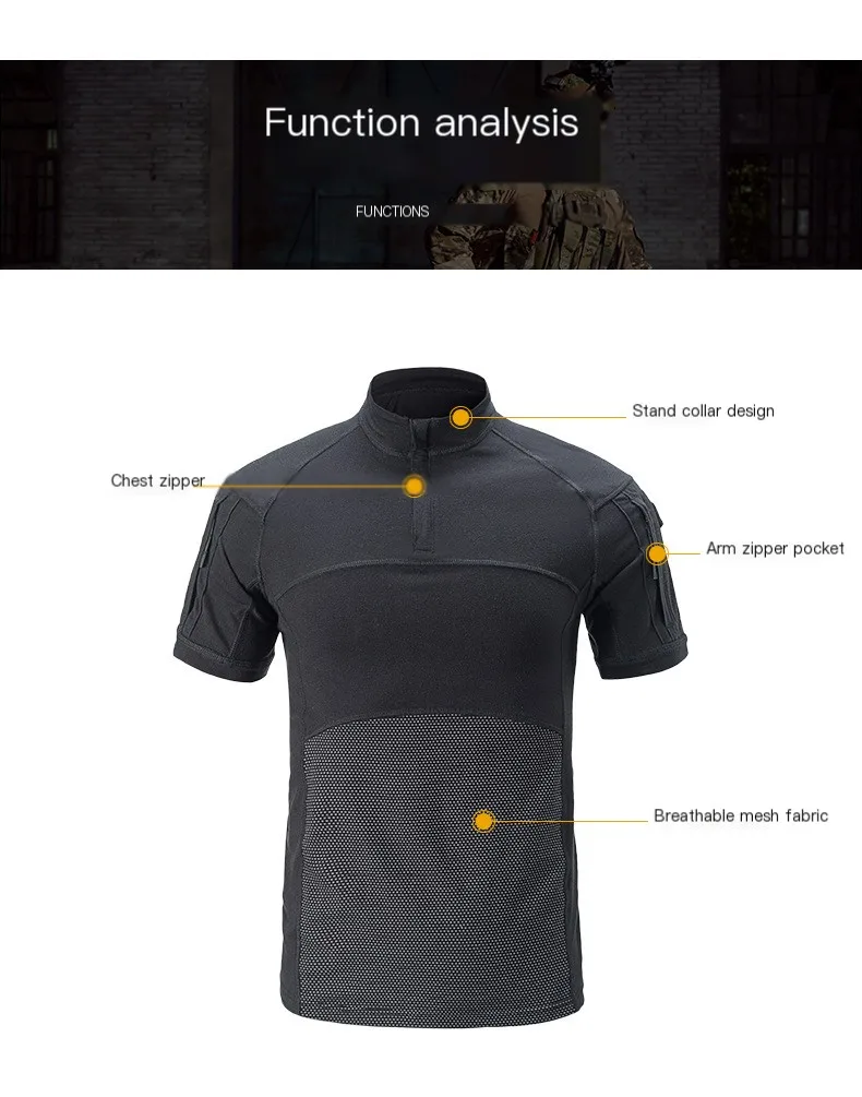 بدلة الضفدع التكتيكية توم G4 للرجال صيفية بأكمام قصيرة مموهة أمريكية للتدريب في الهواء الطلق الضفدع القتالي GEN4 الملابس التكتيكية #2