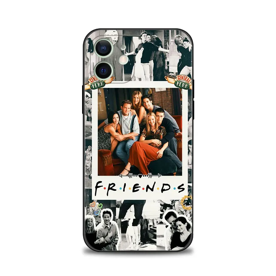 Capa de Porta Roxo Friends TV Show para iPhone, Silicone Soft Bumper, Tampa Traseira, 15, 14, 13, 12, 11 Pro Max, XS, XR, X, 8, 7, 6, 6S Além disso