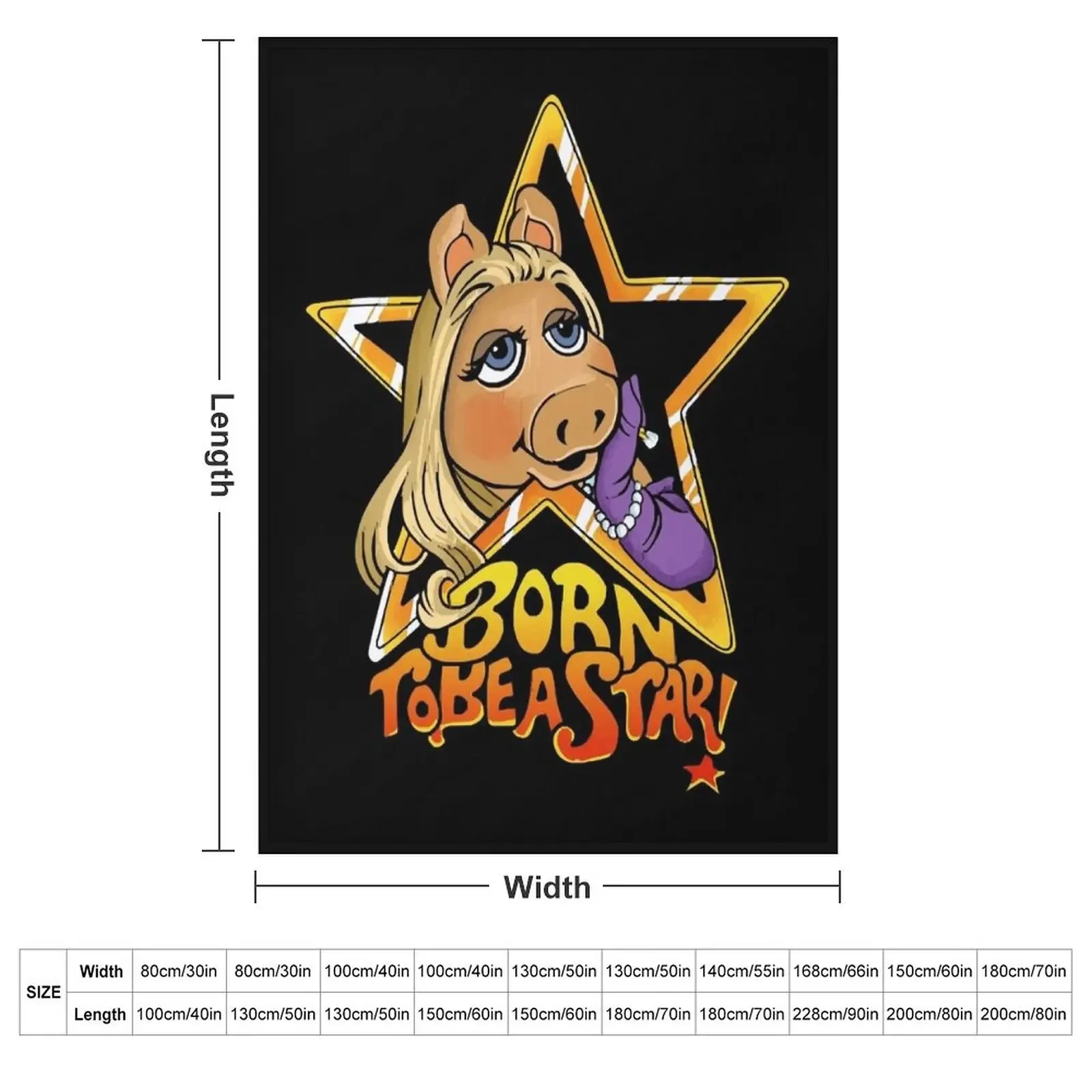 Miss piggy Throw Blanket Blankets For Baby Furry Multi-Purpose for sofa Blankets