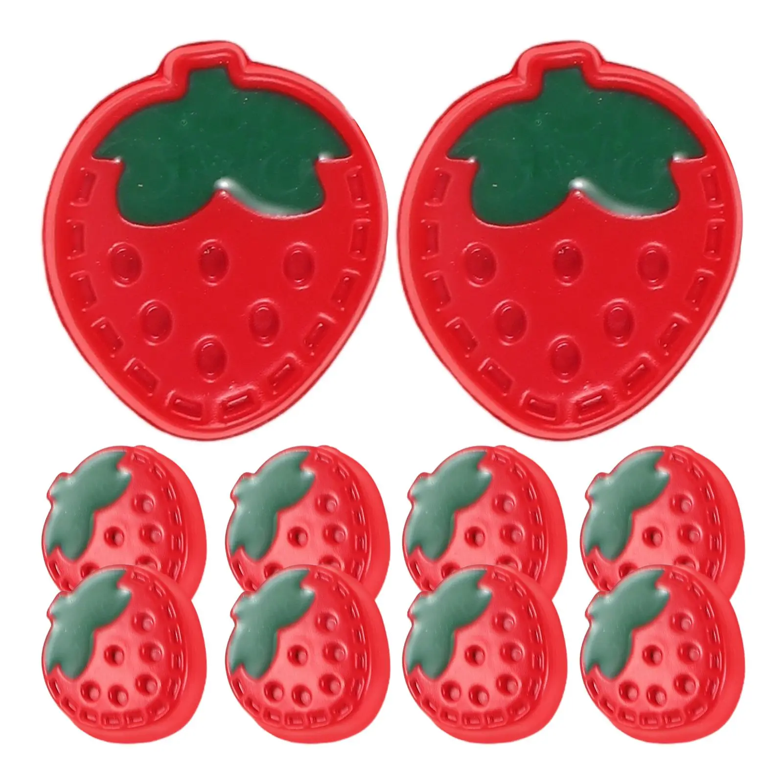 

10Pcs Strawberry Versatile Plastic Baby Girls Sweater Snaps Design Snap Plastic Resin Craft Supplies Fashion Accessories