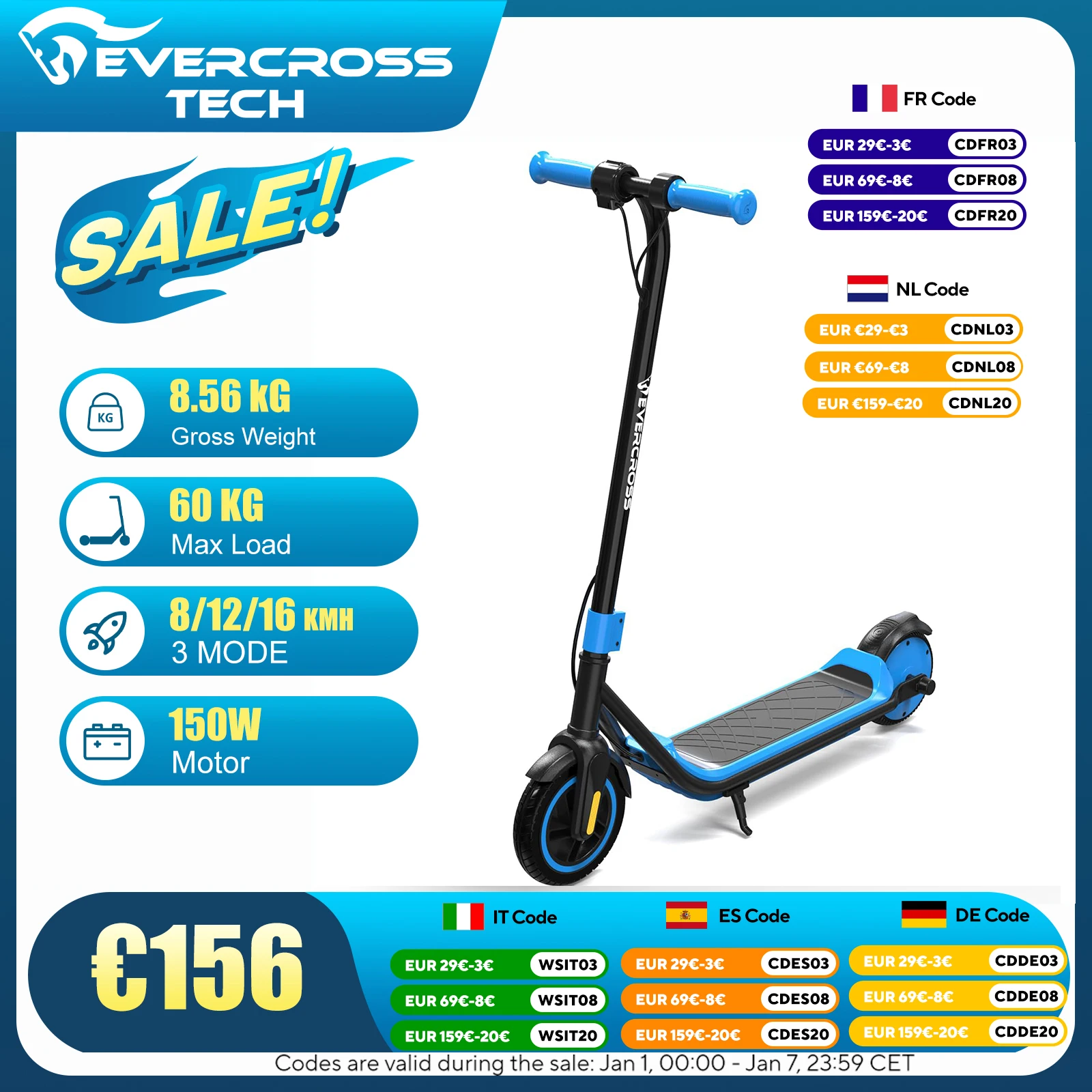 EVERCROSS TECH E6 Electric Scooter for Kids, 7