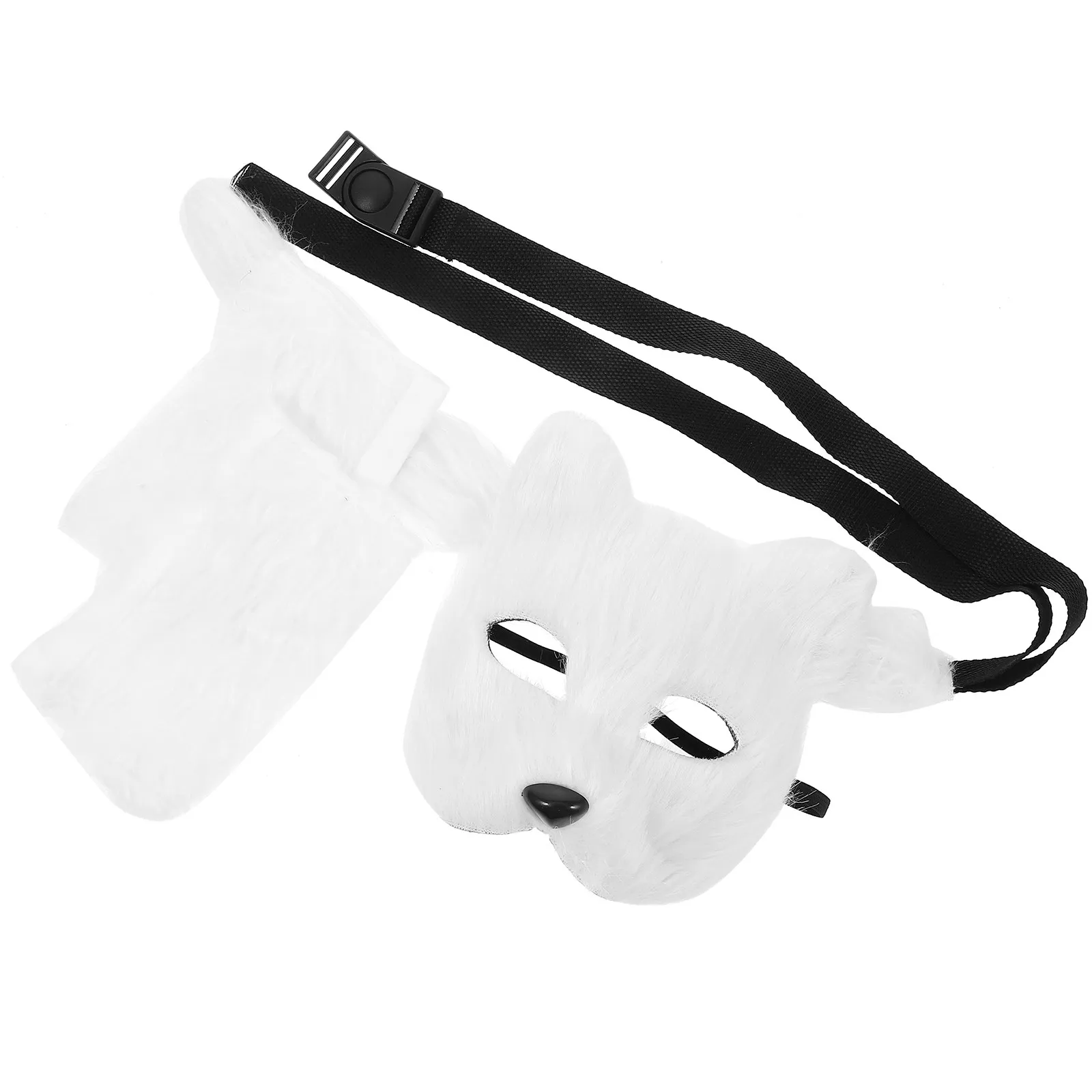 

1Set Wolf Animal Mask Tail Gloves Cosplay Kit Costume Party Performance Festival Photo Props Wolf Costumes Set