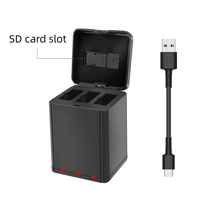 

3 IN 1 Battery Charger Smart Charger USB Charging Box for DJI Tello Drone Battery Charging Hub Outdoor Charger Accessory