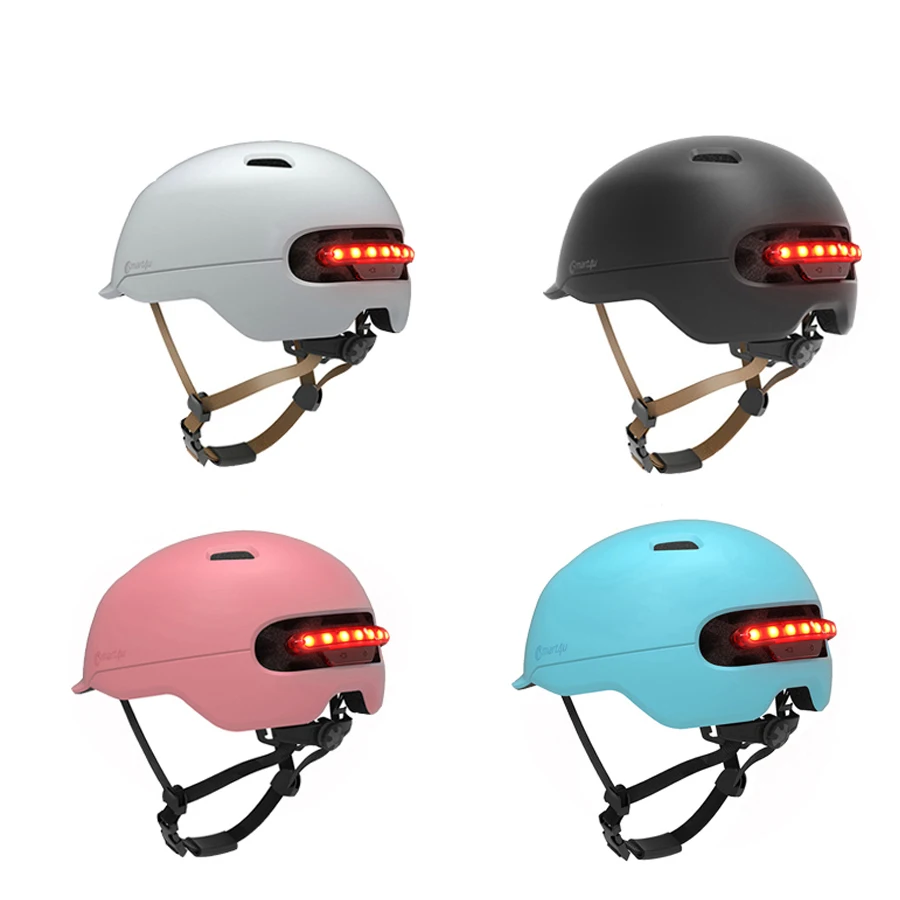 Smart4u SH50 Cycling Bike Bicycle Ultralight Light Helmet For Brompton Bike Bicycle Back Automatic LED Smart Flash Light Helme