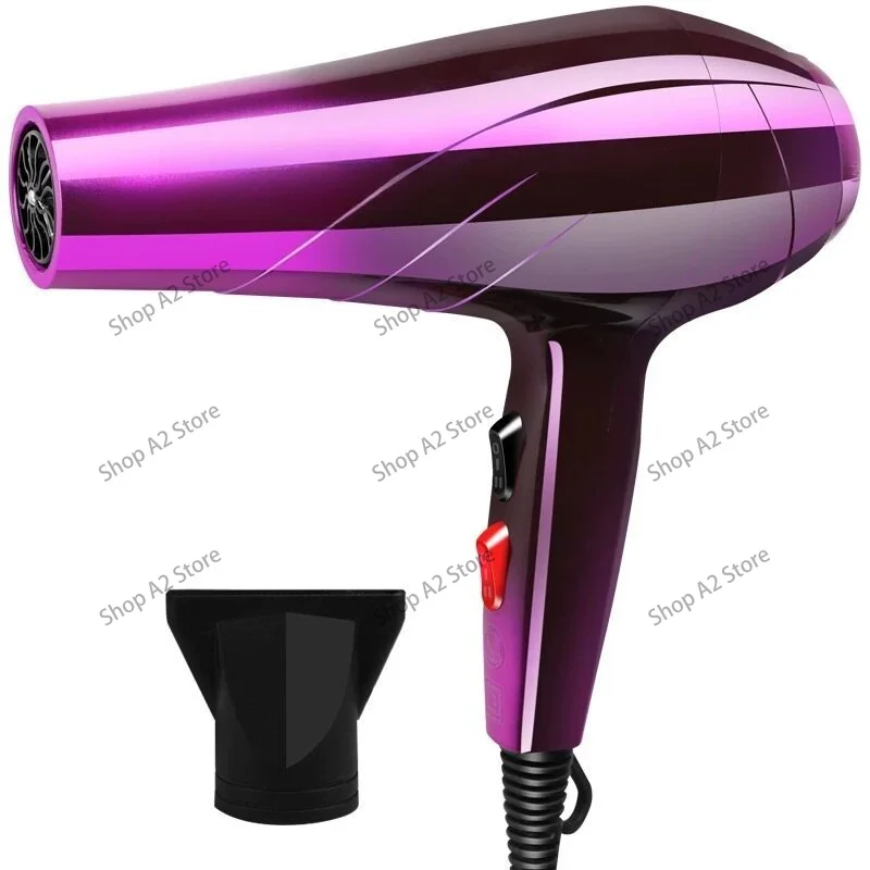 Professional 4000W Hair Dryer Hot Cold Adjustment Fast Drying Blow Dryer Barber Salon Styling Tool with Nozzle 220V