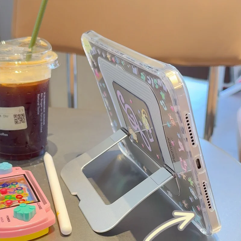 Dopamine wave dot Note Star Cat Mice For iPad Pro 13 11 M5 M4 M3 M2 Air 8 7 5 6 11th A16 12.9'' 10 11 12 Th Mini 7 6 Case