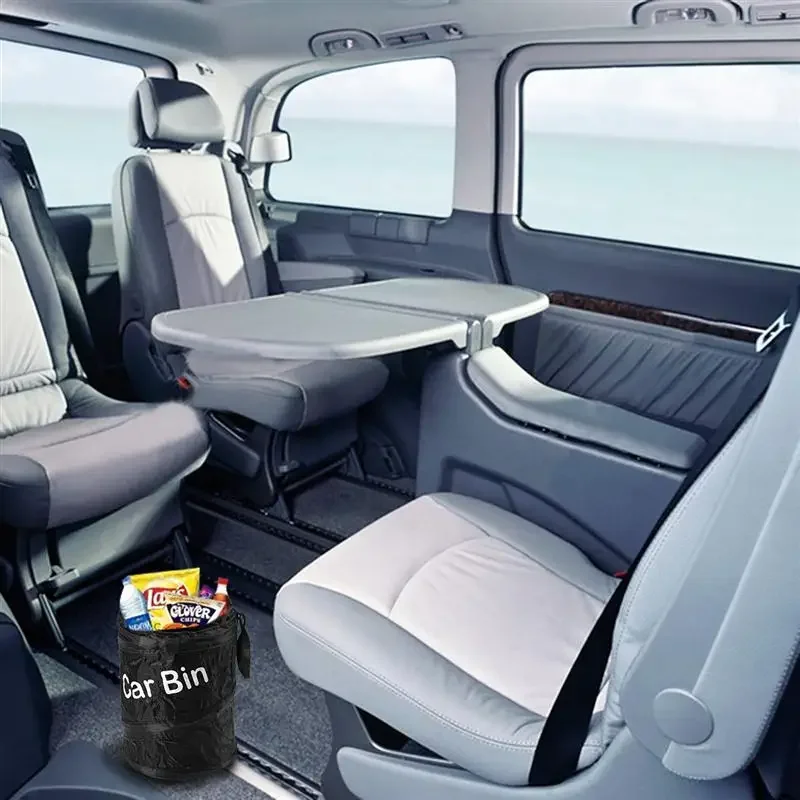 Car Auto Universal Traveling Portable Trash Collapsible Pop-Up Leak Proof Can Garbage Bag, Litter Bag, Leak Proof Auto Trash Bin