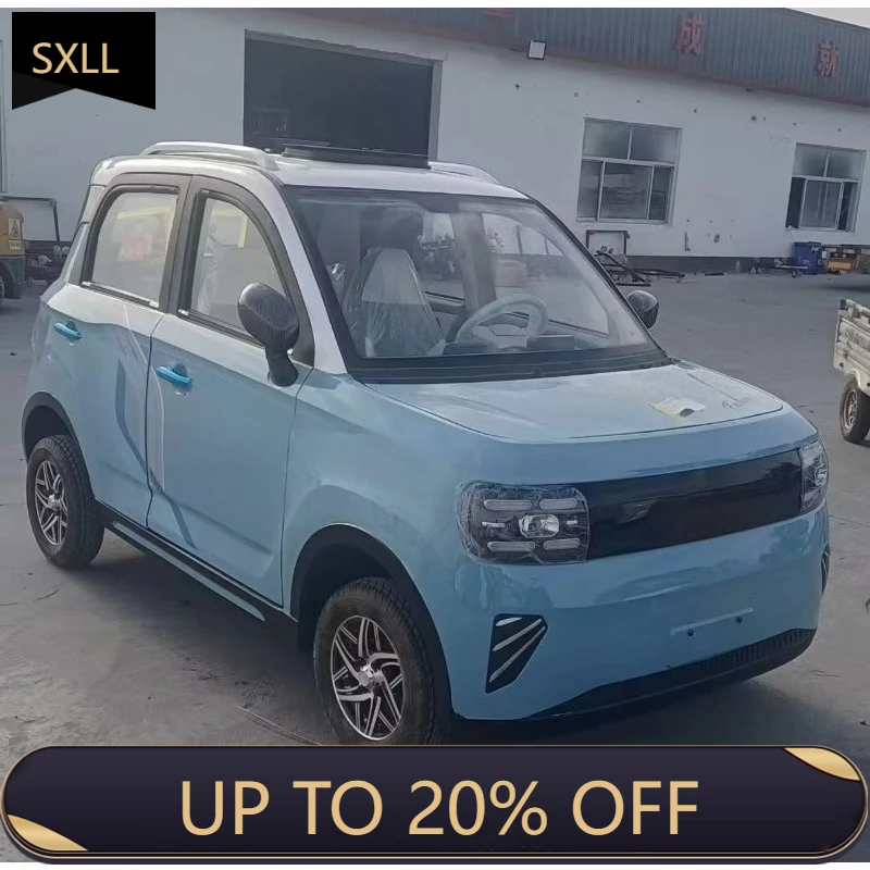 SXLL Fashion electric vehicle, pure electric power vehicle, intelligent four-wheel four-door four-seat car