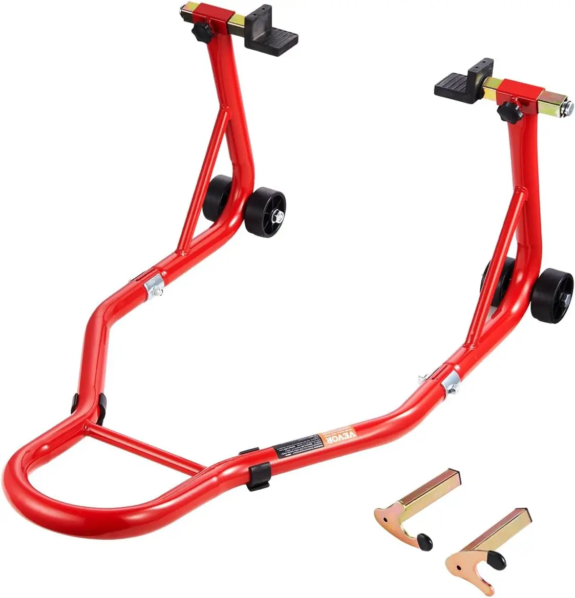 

Сверхмощная подставка для заднего колеса мотоцикла, емкость 850 фунтов с регулируемой вилкой U + L для надежного подъема и обслуживания