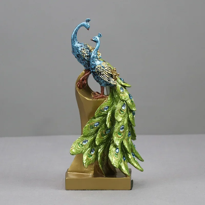 1pc European peacock vase decoration wine cabinet entrance decoration living room decoration gift giving