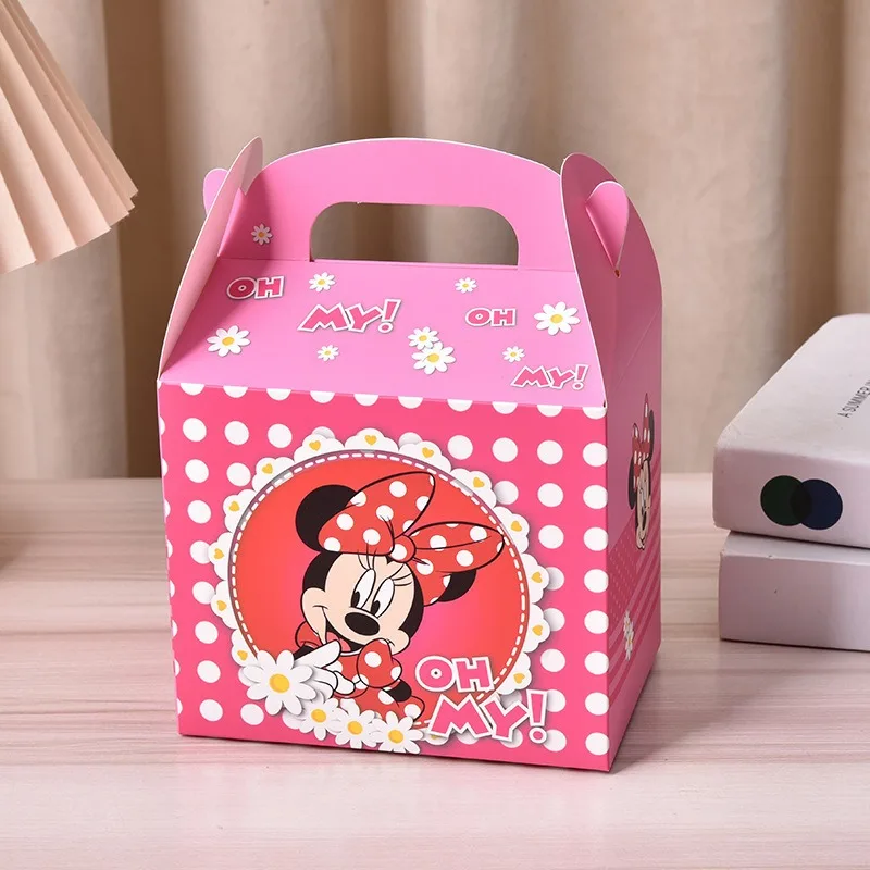 Minnie Mickey Mouse Themed Party Carton Birthday Decoration Cartoon and Anime Derivative Peripheral Candy Box Baby Shower Decor