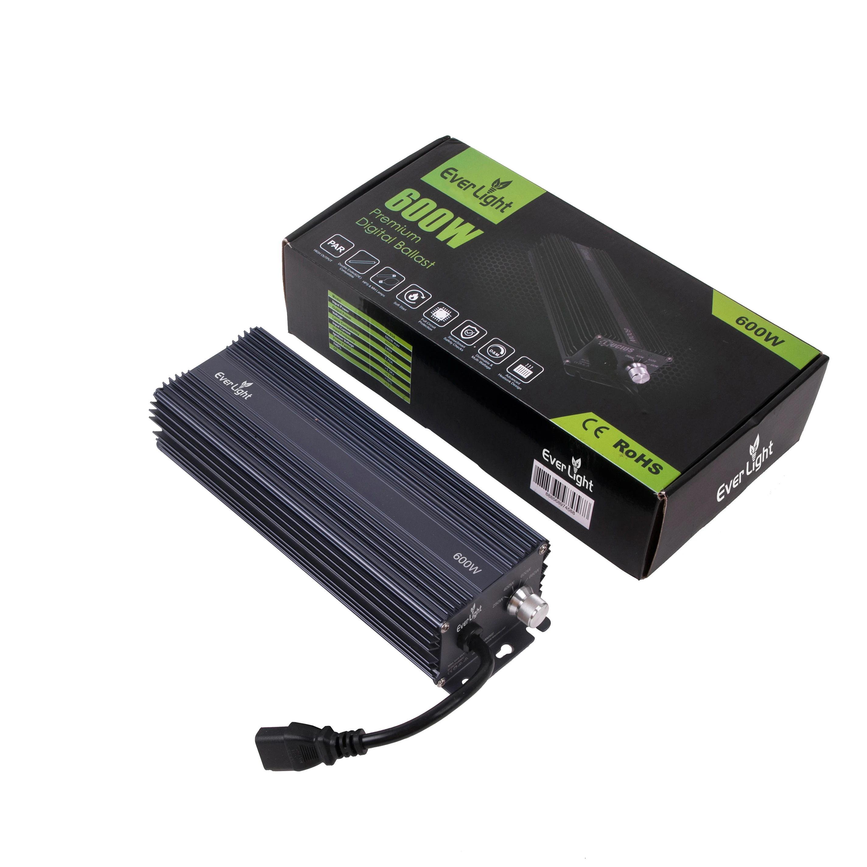 High Power 600 Watt Factor Hydroponics Grow Light Ballast