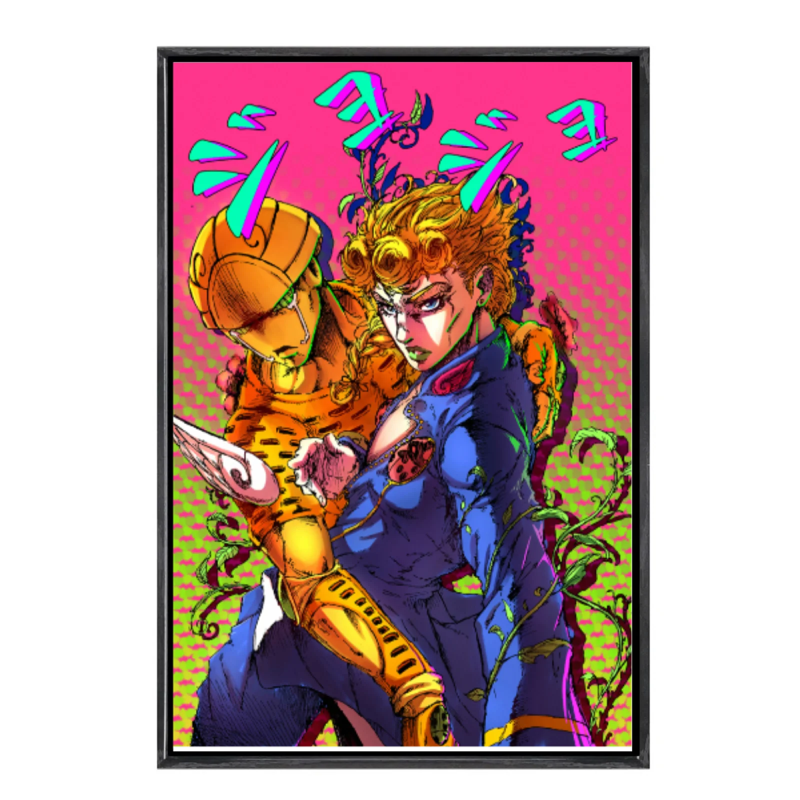 

Японская манга «Невероятные приключения Джоджо», многоразмерный холст, постер в двойной рамке, настенное искусство, домашний декор, домашний декор