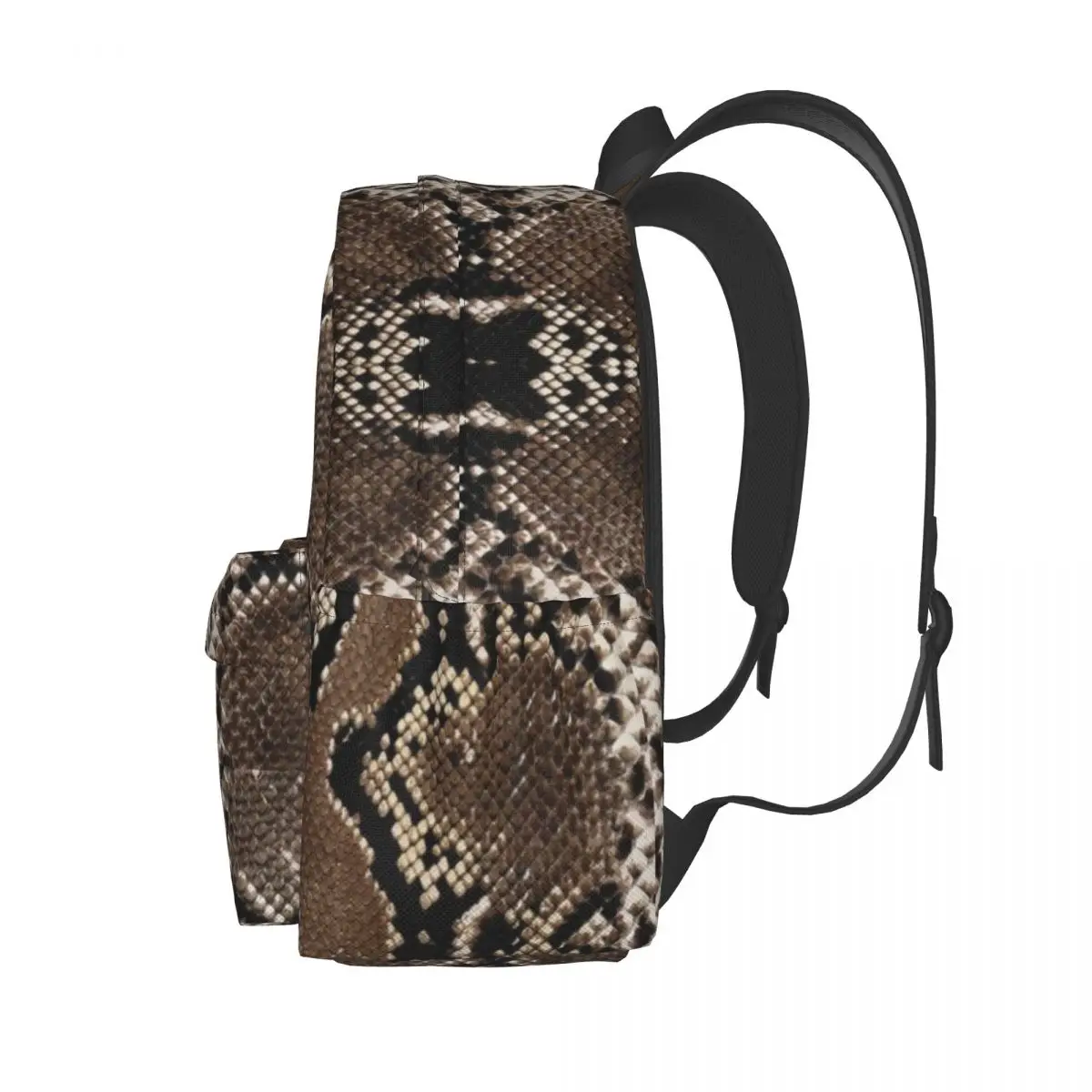 Snake Skin Pattern Backpack Luxury Animal Fashion Kawaii Backpacks Unisex Hiking Print High School Bags High Quality Rucksack