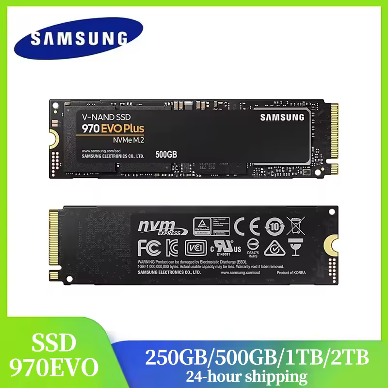 Samsung 2TB SSD 1TB 970 EVO Plus MLC NVMe M.2 2280 500GB unidad interna de estado sólido PCIe 3,0x4 250GB para ordenador portátil de escritorio