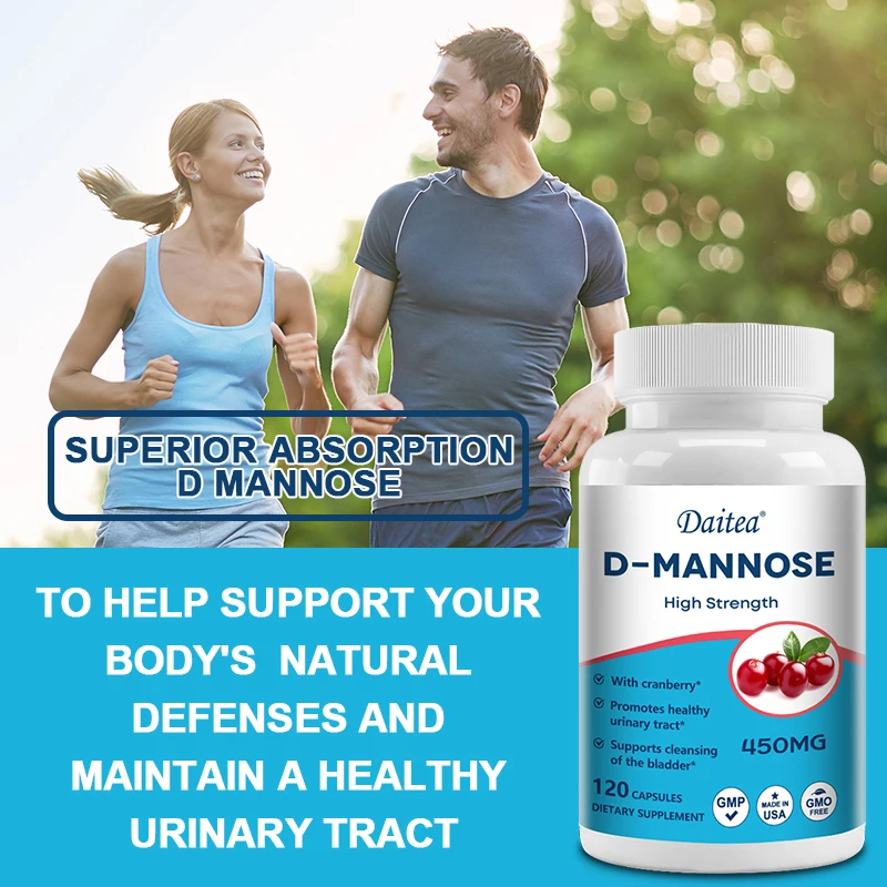 D-Mannose Supplement – Supports Male and Female Urethra and Bladder Health, Helping To Cleanse, Flush and Protect The Urethra